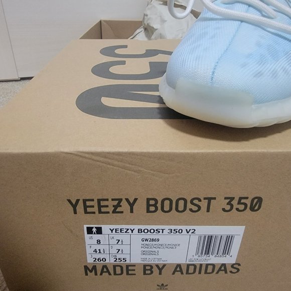 Yeezy Boost 350 Mono Ice US 8 - Picture 2 of 3